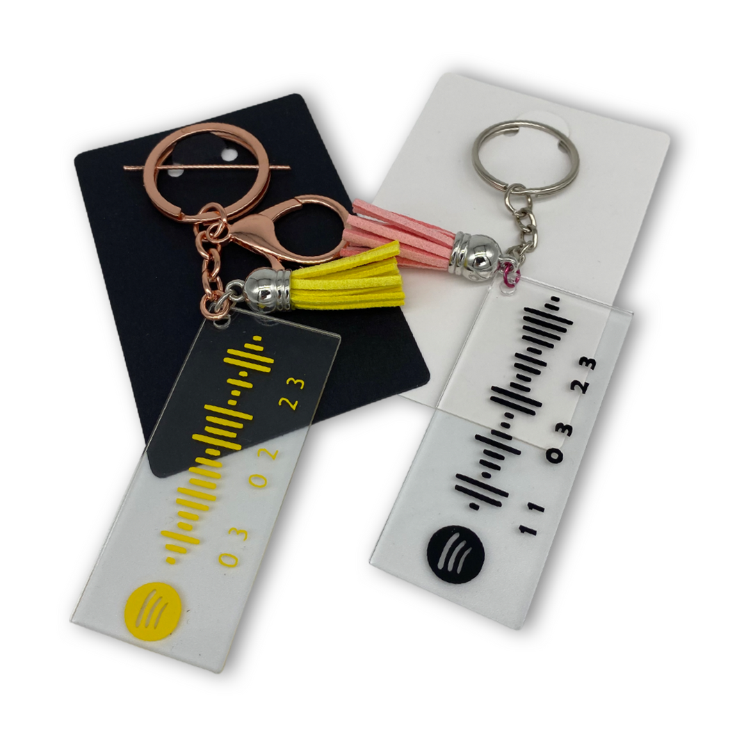 Personalised Spotify Scan Code Keychain